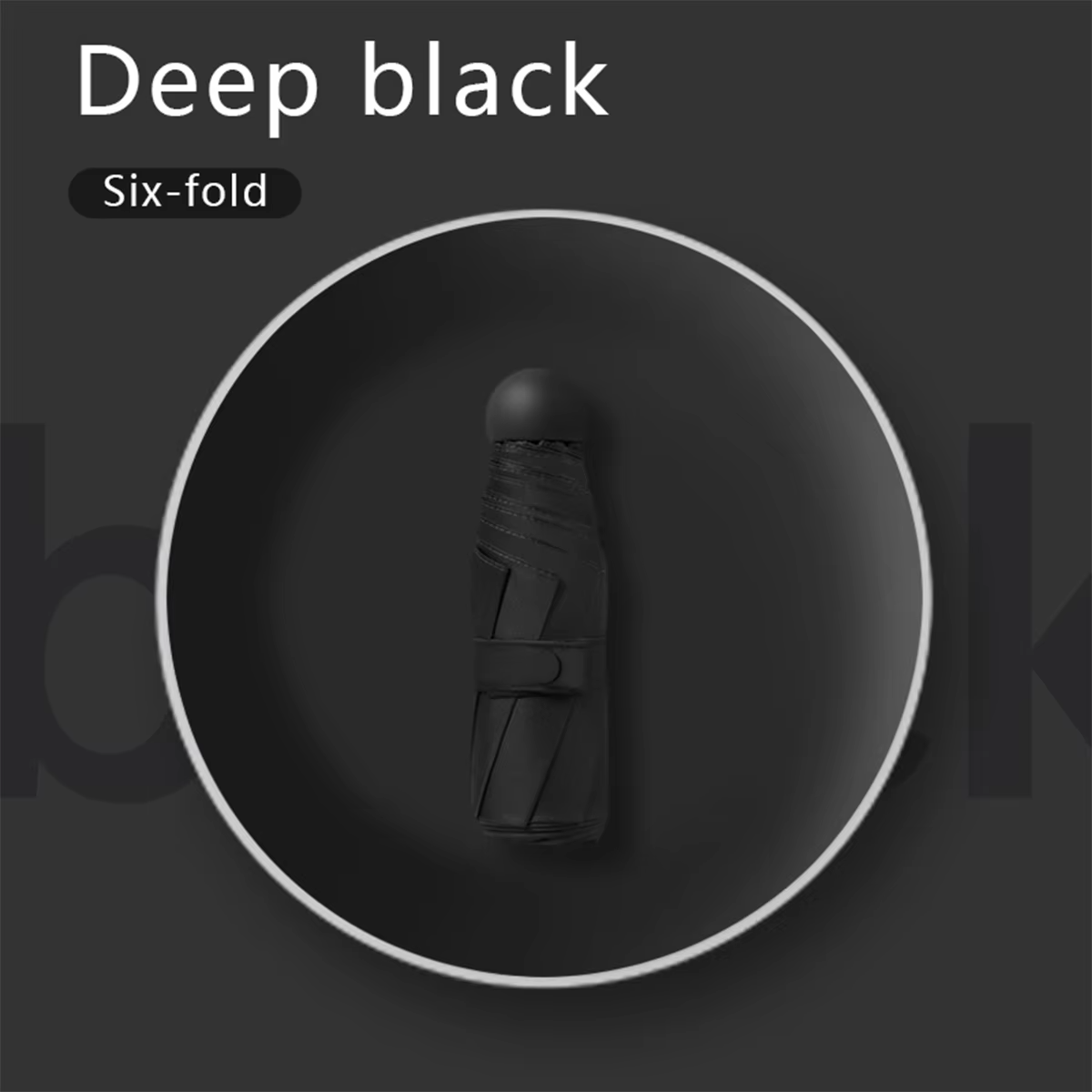 Ultralight And Compact Portable Capsule Umbrella UV Protection Umbrella Mini Five-fold Umbrella
