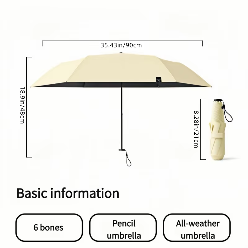 125g Japanese style portable brazing sun protection, UV protection, weather resistance, manual umbrella