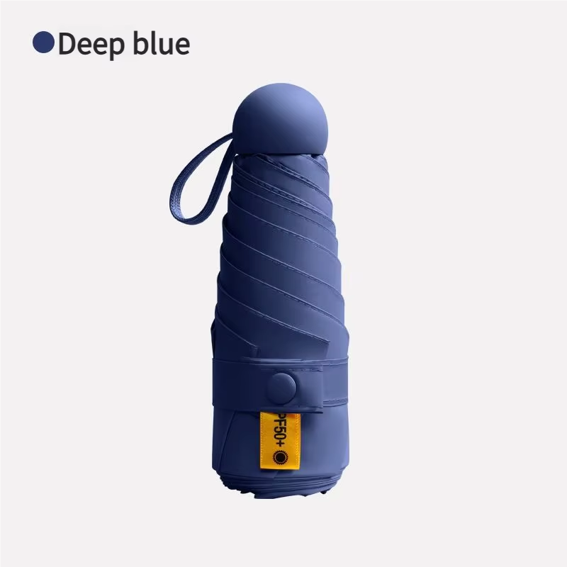 Mini Portable Folding Sun Umbrella for Women UV Protection Lightweight Compact Dual Purpose Sunny/Windy Condition