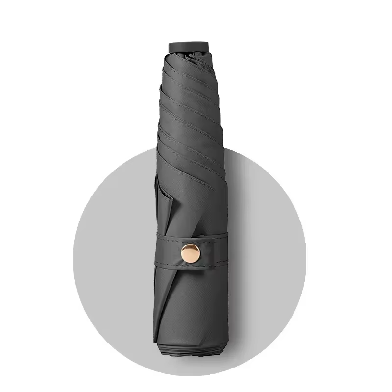 Folding Umbrella Carbon Fiber Anti UV Rain Sun Umbrella Fashionable Portable Windproof Lamp Women's and Men's Sunshade Umbrella