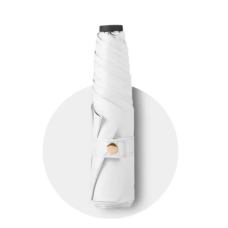 Folding Umbrella Carbon Fiber Anti UV Rain Sun Umbrella Fashionable Portable Windproof Lamp Women's and Men's Sunshade Umbrella
