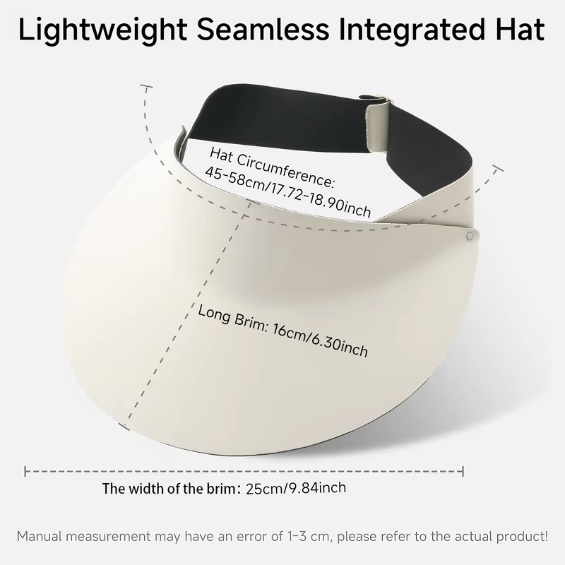 2026 New! Seamless Wide-Brim / Large Brim Empty Top Ponytail Cap  Foldable UV Sun Hat -Foldable UV Sun Hat– Summer Gift for Wome