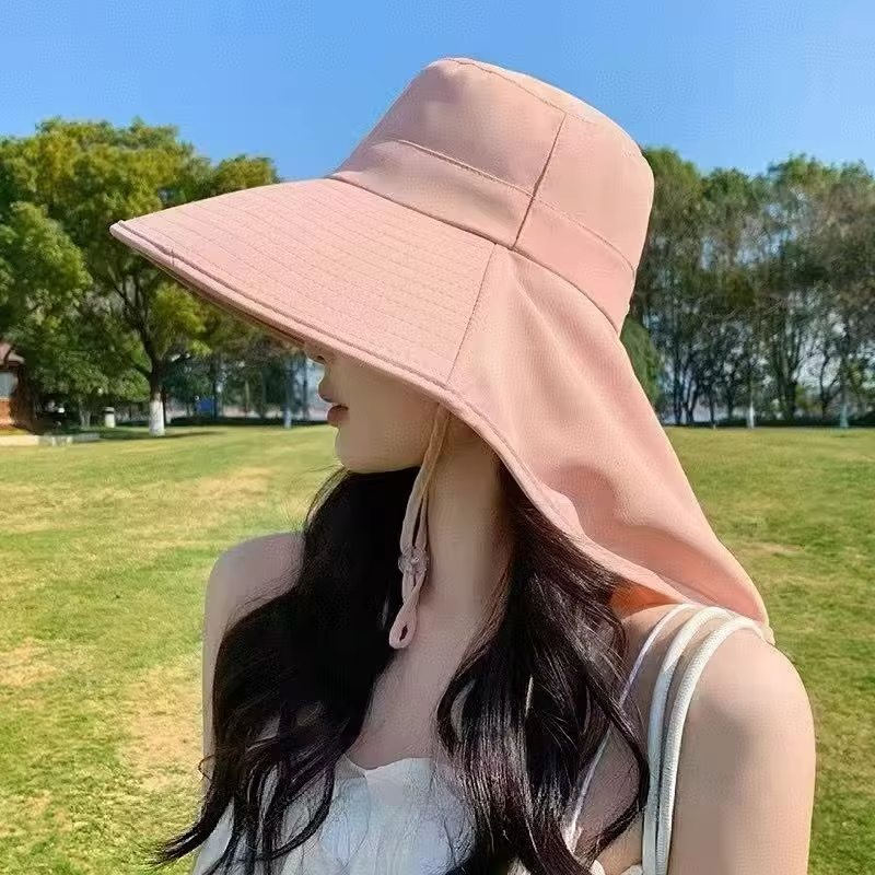 Big Brimmed Sun Protection Hat for Women 2026 New Model, UV Resistant, Waterproof, Face Covering, Shawl Sun Hat for Cycling