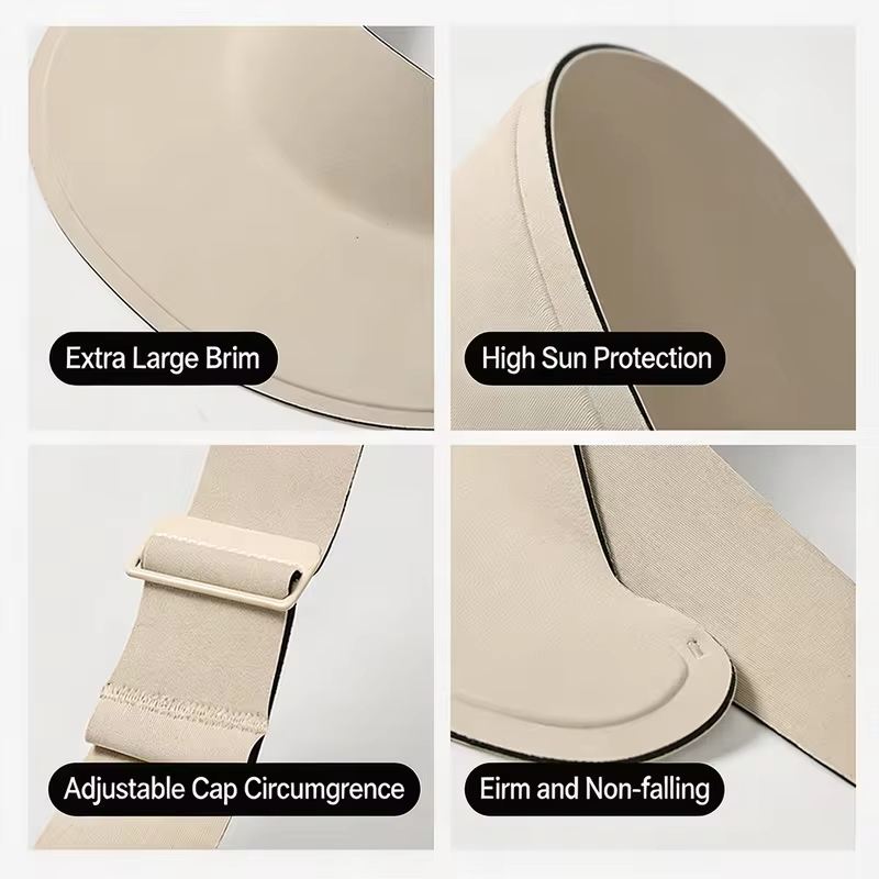 Foldable Empty Top Sun Hat For Boys Girls Summer Outdoor UV Protection Hat Breathable Seamless Portable Anti-ultraviolet Visor S