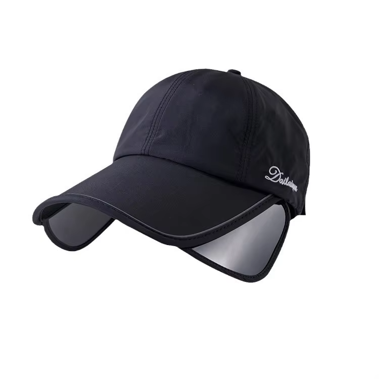 Summer Sun Hat for Women, Enlarged and Widened Brim, Outdoor Sports, Empty Top Duckbill Hat, Tied Ponytail Sun Hat